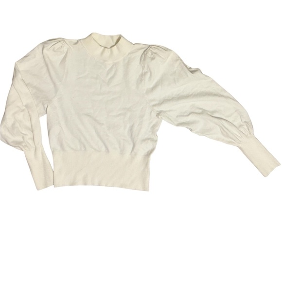 Express mock kneck balloon sleeve blouse - Picture 2 of 3